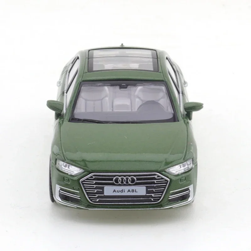 JKM1/64  Audi A8L 2021 A7 Green Vehicle Diecast Automotive Model Ornaments Cas Toys Gift Decorations 3