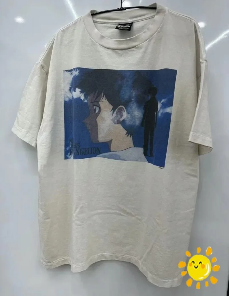 

New Fasion New SAINT MICHAEL T Shirt Men Women High Quality Digital Printing Tops Tee T-shirt