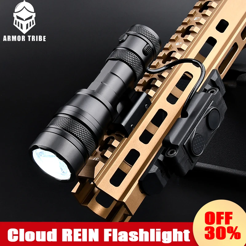 wadsn-tactiacl-rein-10-micro-kit-cloud-defensive-weapon-1000lumens-powerful-flashlight-scout-hunting-light-fit-20mm-rail