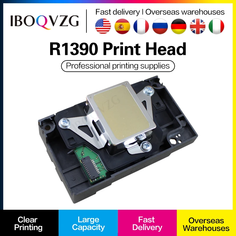 Iboqvzg Printer Head R1390 Printhead Print Head For Epson R1390 1500w