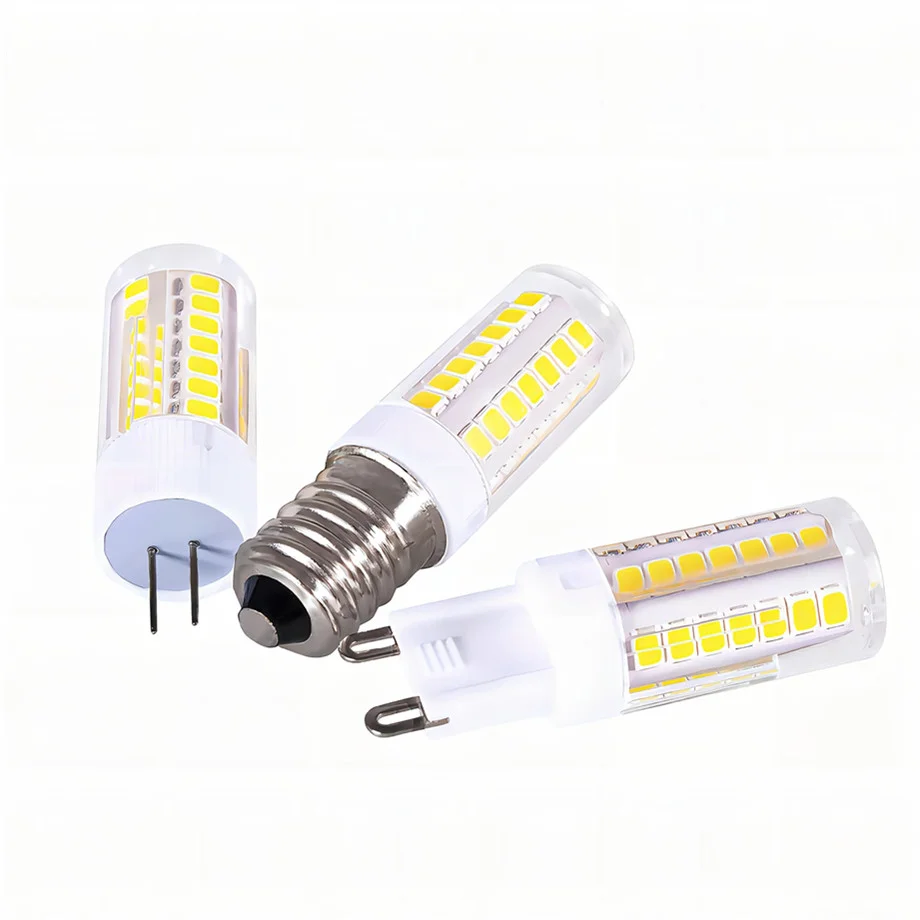 YzzKoo LED Bulb 3W 5W 7W G4 G9 E14 LED Lamp AC 220V LED Corn Bulb SMD2835 360 Beam Angle Replace Halogen Chandelier Lights