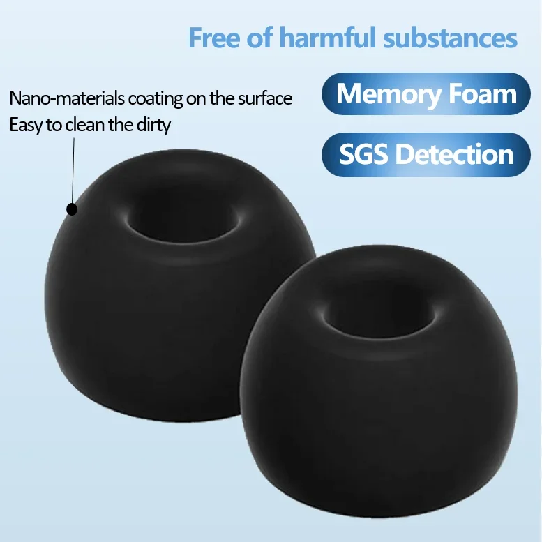 Enhanced Memory Foam Noise-Isolating Earphone Tips