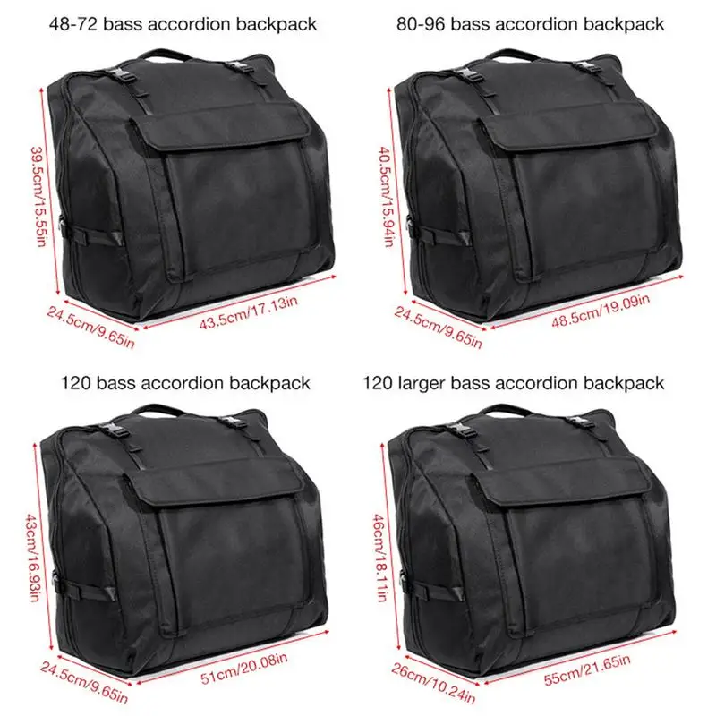 Accordion Gig Bag Piano Accordion Case Keyboard Instrument Accessories Gig Bags For 48/60/72/80/96/120 Bass Piano Accordion bag