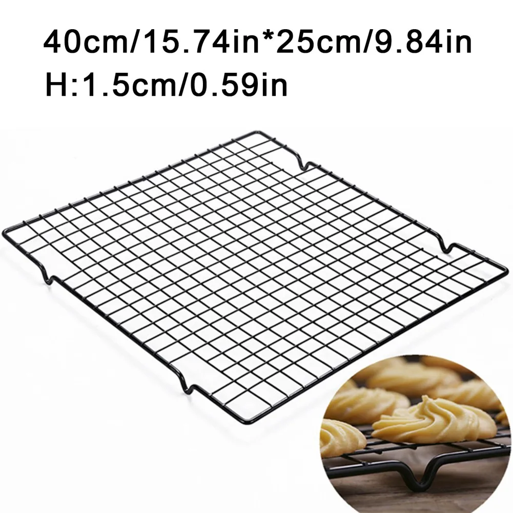 Description Picture 2 of itemBaking Cake Bread Cookie Tray Cold Rack Non-Stick Drip Dry Cooling Grid Kitchen Tools Suitable For Oven Cooking Baking BBQ