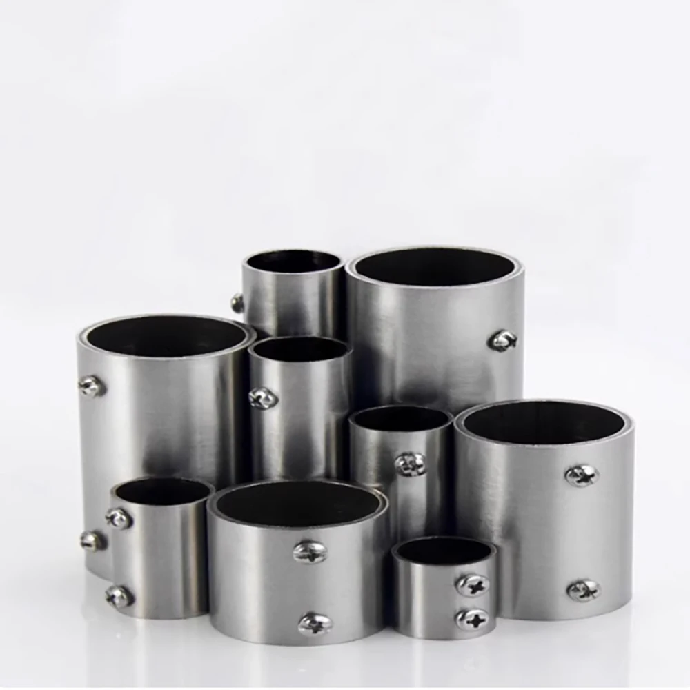 25mm 32mm 스테인레스 스틸 2방향 파이프 커넥터 파이프 피팅 직선 파이프 연..