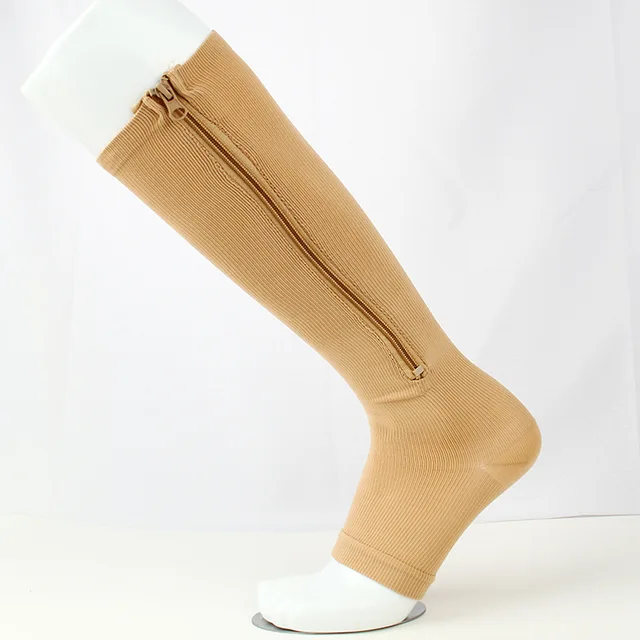 Copper Compression Sock Compression Stockings zipper compression sock with zip chaussette de compression medias de compresion b