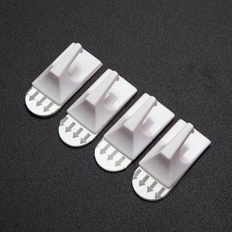 9 Pcs No Punch No Trace Removable Hooks Bathroom Kitchen Hooks Clothes Storage Hooks Removable 2