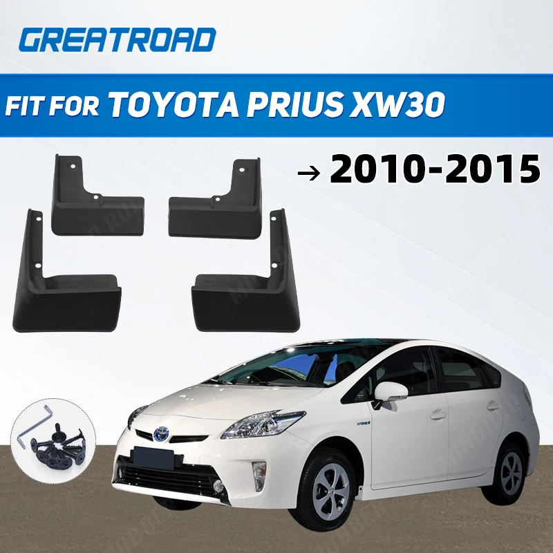 

Брызговики автомобильные для Toyota Prius XW30 2010 - 2015 Fender брызговик закрылки брызговик аксессуары 2011 2012 2013 2014