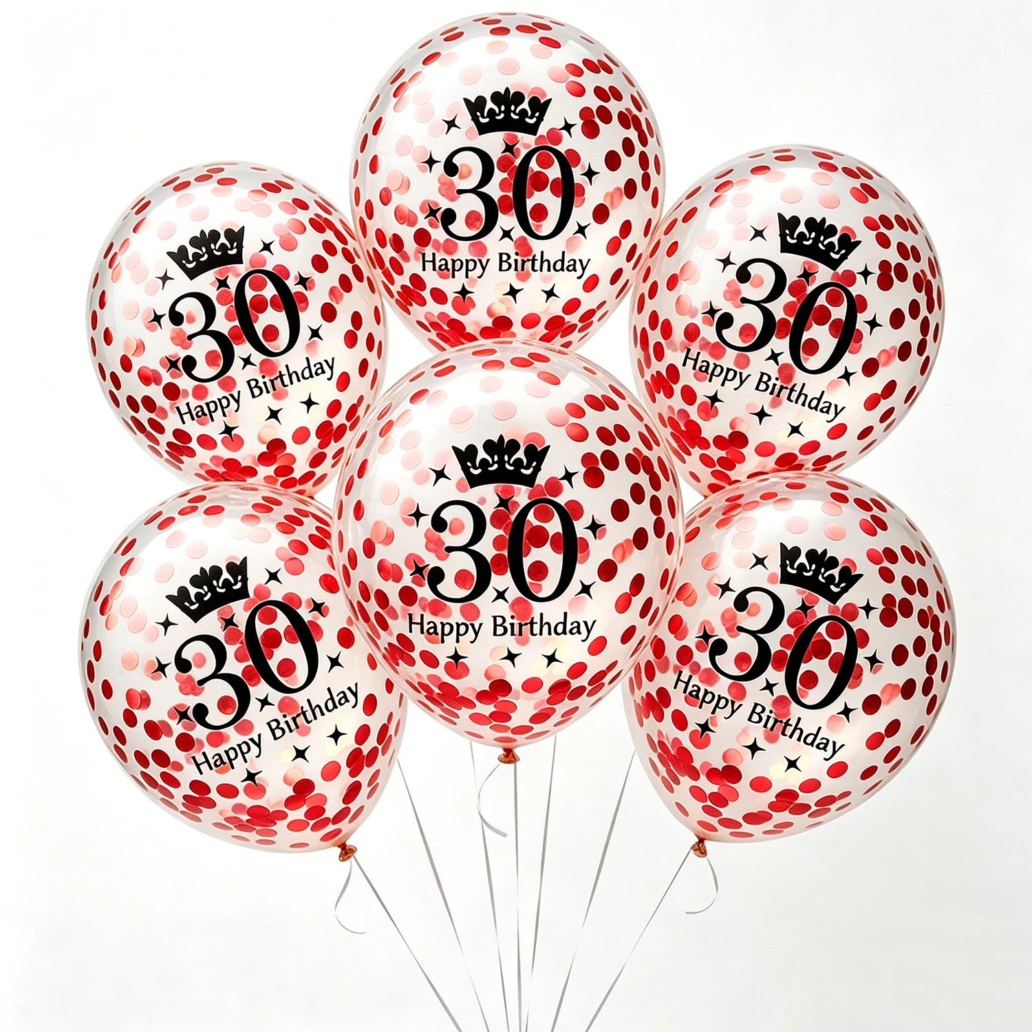 Alles Gute zum Geburtstag Nummer 30/40/50/60/70 Luftballons für Geburtstagsfeier-Dekorationen Frauen Männer Gold/Schwarz/Rot/Rosa/Rot/Blau/Mehrfarbig – Detail 7