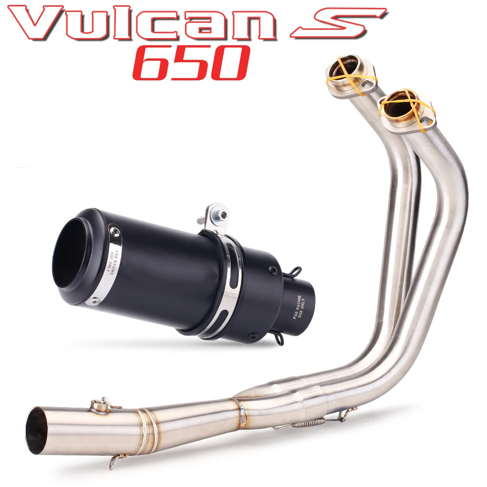 VULCAN S650 650s Motorcycle Exhaust Muffler For Kawasaki Vulcan S 650 Front Pipe Exhaust Full System - Image 5