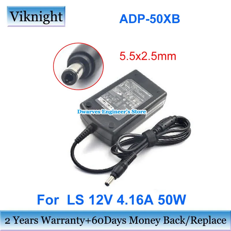 

Original 12V 4.16A 50W AC Adapter LSE9901B1250 Charger For VIEWSONIC Q170 Slimage 821A 710A RAD-9P PL191M GL-1920 LCD MONITOR