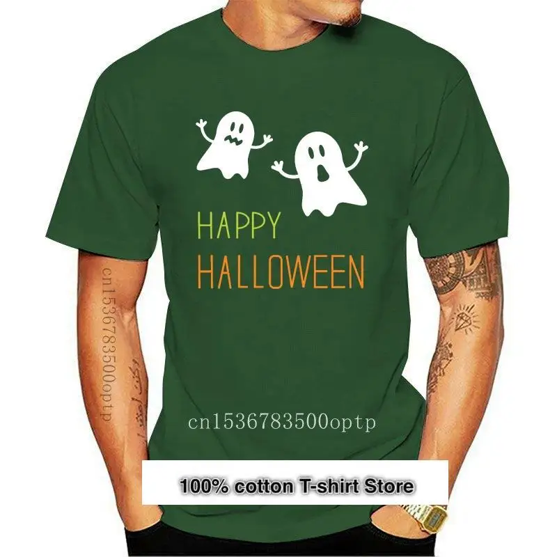 Camiseta De Halloween Para Fantasma De Halloween, Camiseta Negra Unisex, Camiseta A Medida