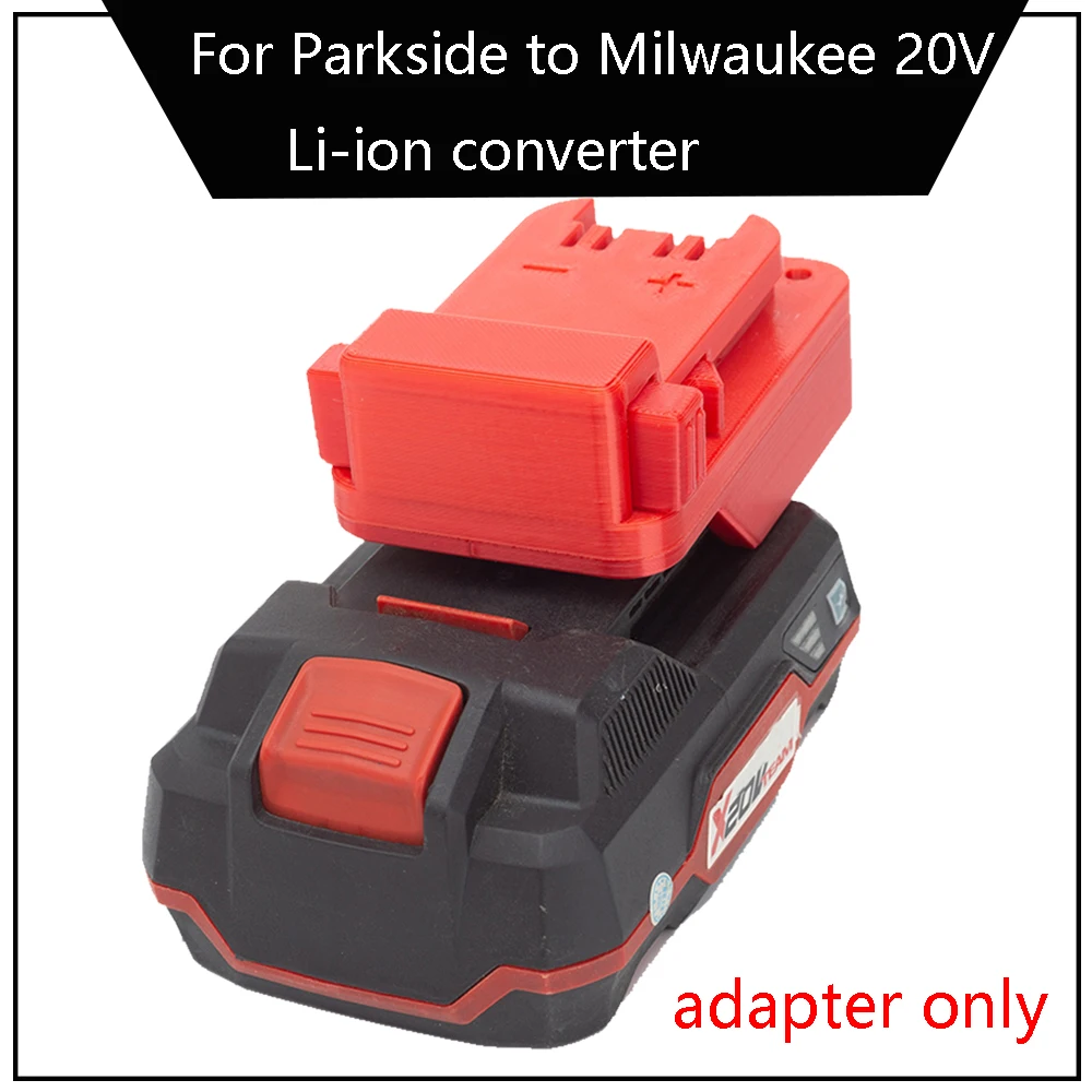 Battery converter and adapter suitable for Lidl Parkside to Milwaukee