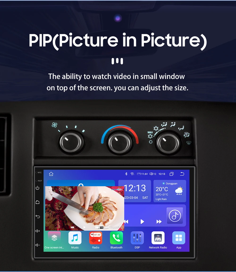 7 Zoll 2din Universal Android Auto Multimedia-Player Carplay Autoradio mit WLAN Bluetooth FM Navigation Autoradio Stereo – Detail 28