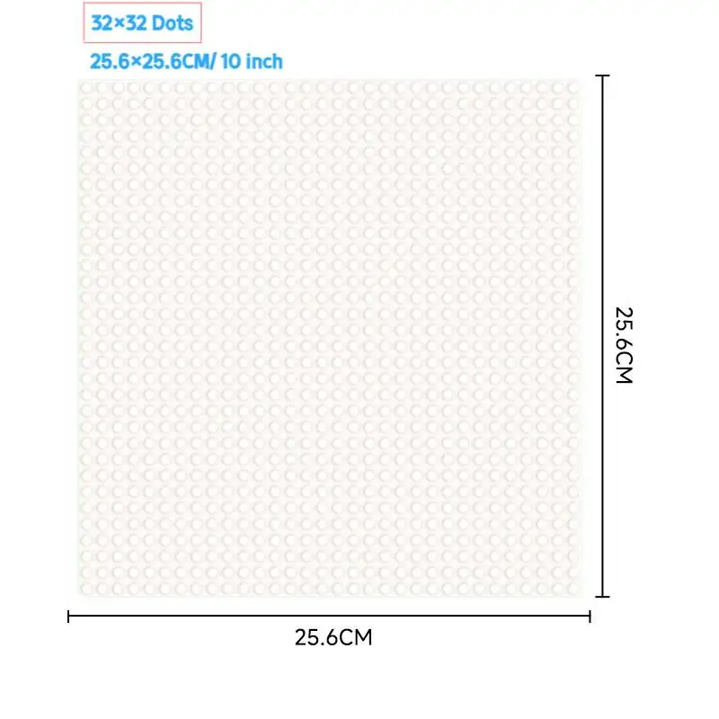 32x32 Styles Base Plate MOC Classic Building Blocks DIY Small Size Bricks Baseplate Parts for City Figures Children Toys 6