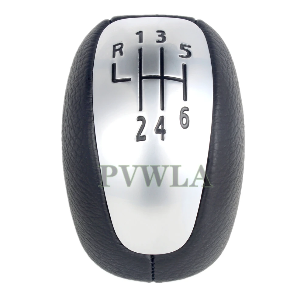 Leather 6 Speed Gear Shift Konb For Renault Koleos 2007-2013 car gear shift knob