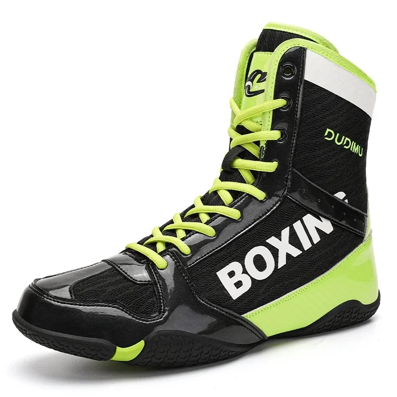 Men Women Wrestling Shoes Boxing Shoes For Couples Non-Slip Gym Man Lace Up Boy Zapatillas Powerlifting