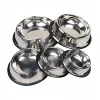 Pet Dog Cat Stainless Steel Bowl Pet Feeding Bowl Cat and Dog Drinking Bowl Metal Feeder Bowl Durable Easy To Clean 6 Sizes 4
