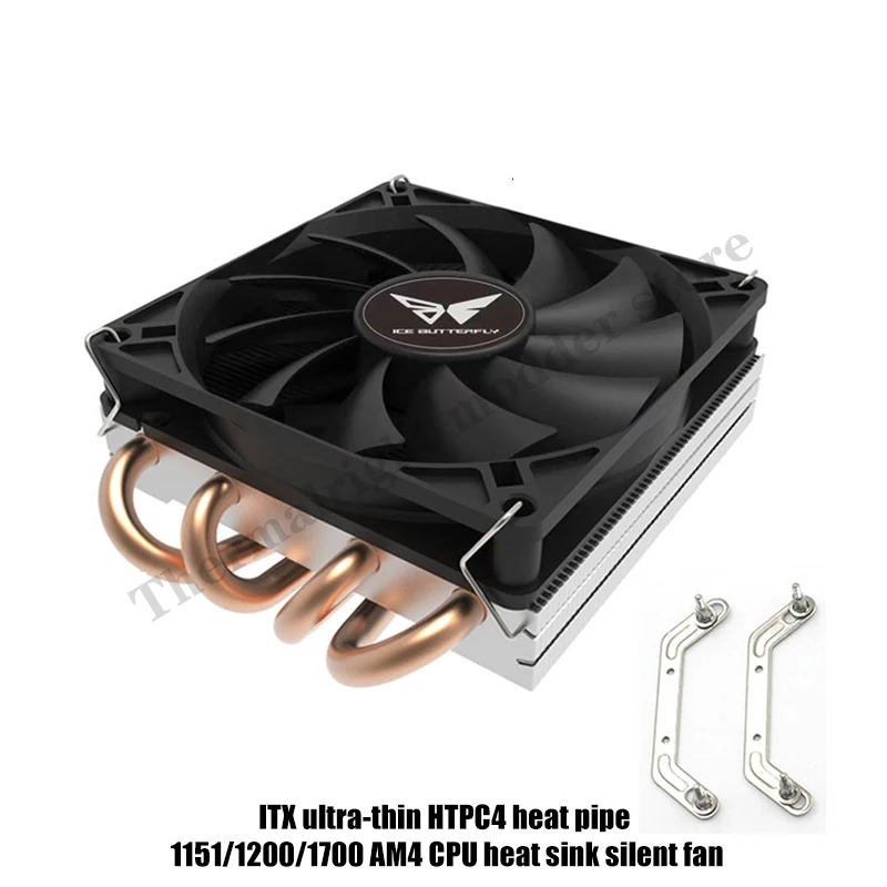 Metalfish Z39 Heat Pipe Cpu Radiador para Intel 115x Amd Am4 39 mm Altura Itx Mini Case Ventilador Pwm Comcontrole de Temperatura - Imagem 6