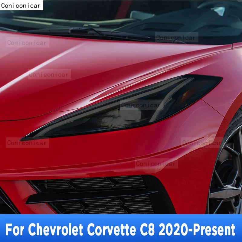

Car Headlight Protection Tint Anti-Scratch Protective Film TPU Stickers For Chevrolet Corvette C8 2020 2021 2022 Accessories