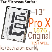 

13" Original LCD For Microsoft Surface Pro X 1876 LCD Display Touch Screen Digitizer Assembly For Surface Pro X LCD M1042400