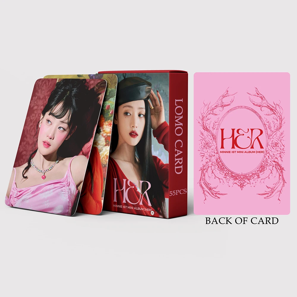 Kpop GIDLE Lomo Cards 55pcs/set album cards lomo cards bookmark postcard