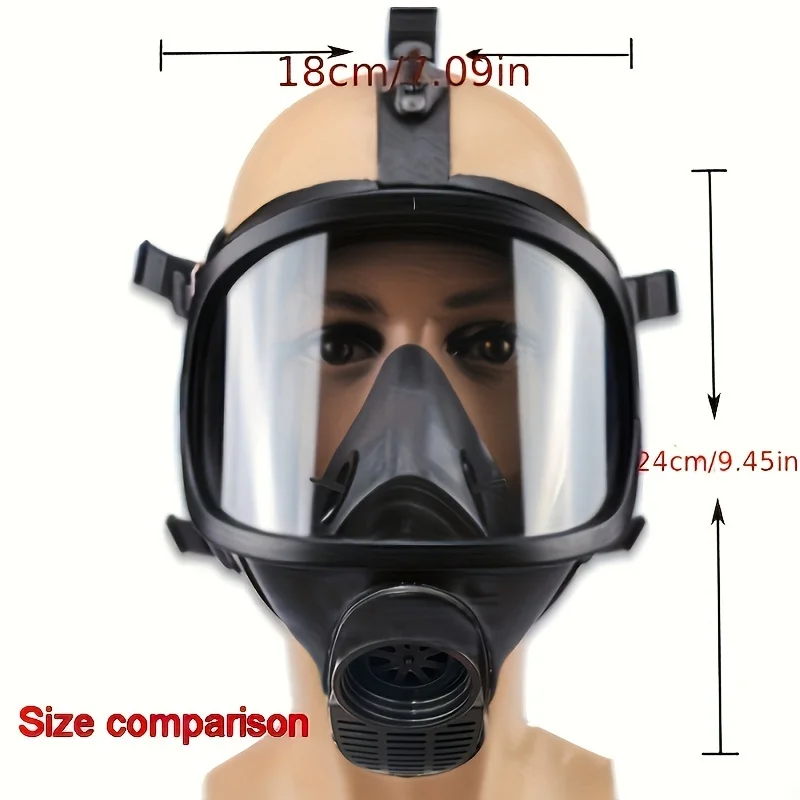 87/MF14 Gas Mask Full Face Respirator Mask with 40mm Activated Carbon Filter for Dust Chemicals Paint Vapors Welding