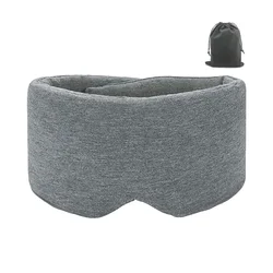 Luxury Cotton Sleep Eye Mask - Ultimate Light Blocking & Pressure - Free Comfort (GRAY)