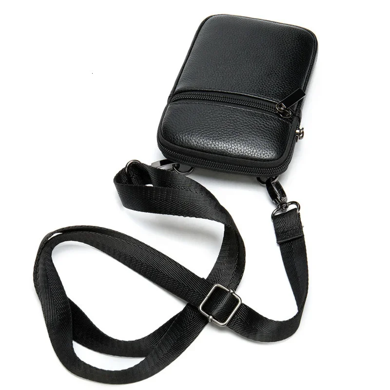 

2023 New Casual Genuine Leather Messenger Bags Luxury Bag for Men Small Phone Bag Men's Crossbody Bag Shoulder