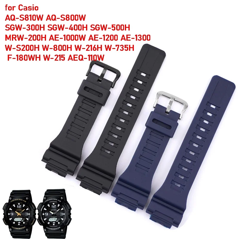 Cinturino Orologio 18mm Per Casio G-Shock AE-1200WH, SGW-300, AQ-S810W – Nero Nylon