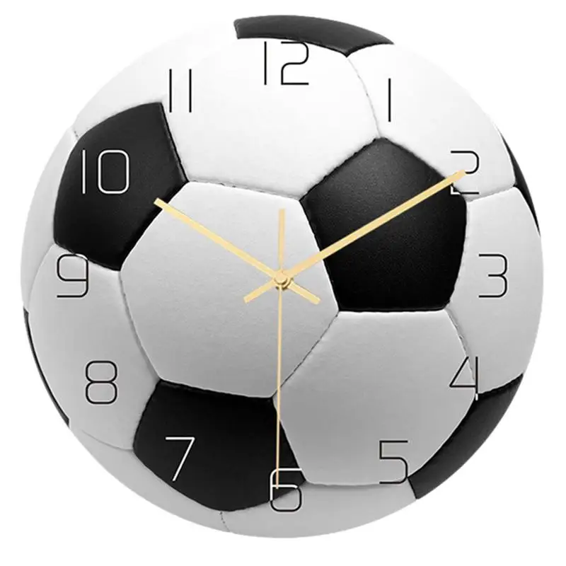 

Современные Простые настенные часы, спортивные настенные часы с футбольным дизайном, домашний декор, цифровые настенные часы, часы для футбола, баскетбола, волейбола
