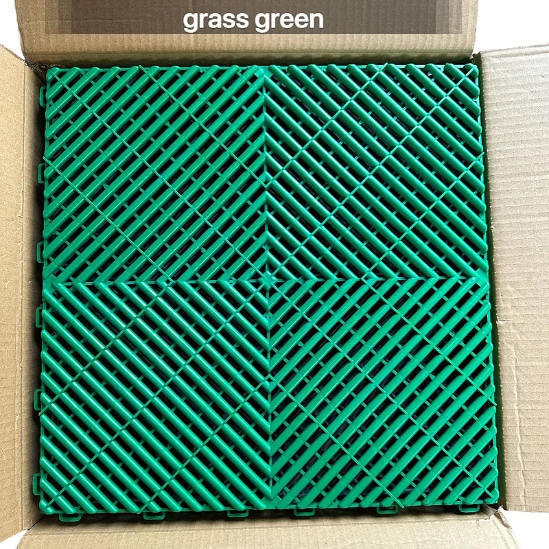 Description Picture 5 of item40x40cm Grille Floor Garage 4s Shop Car Wash E-sports Room Basement Interlock Splicing Drainage Pad Plastic Tile