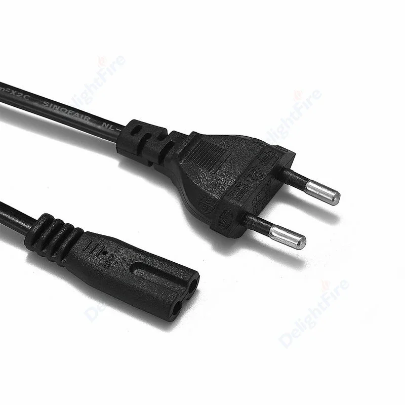 Universal EU/US Power Cable Cord - IEC C7 2-Pin AC Extension