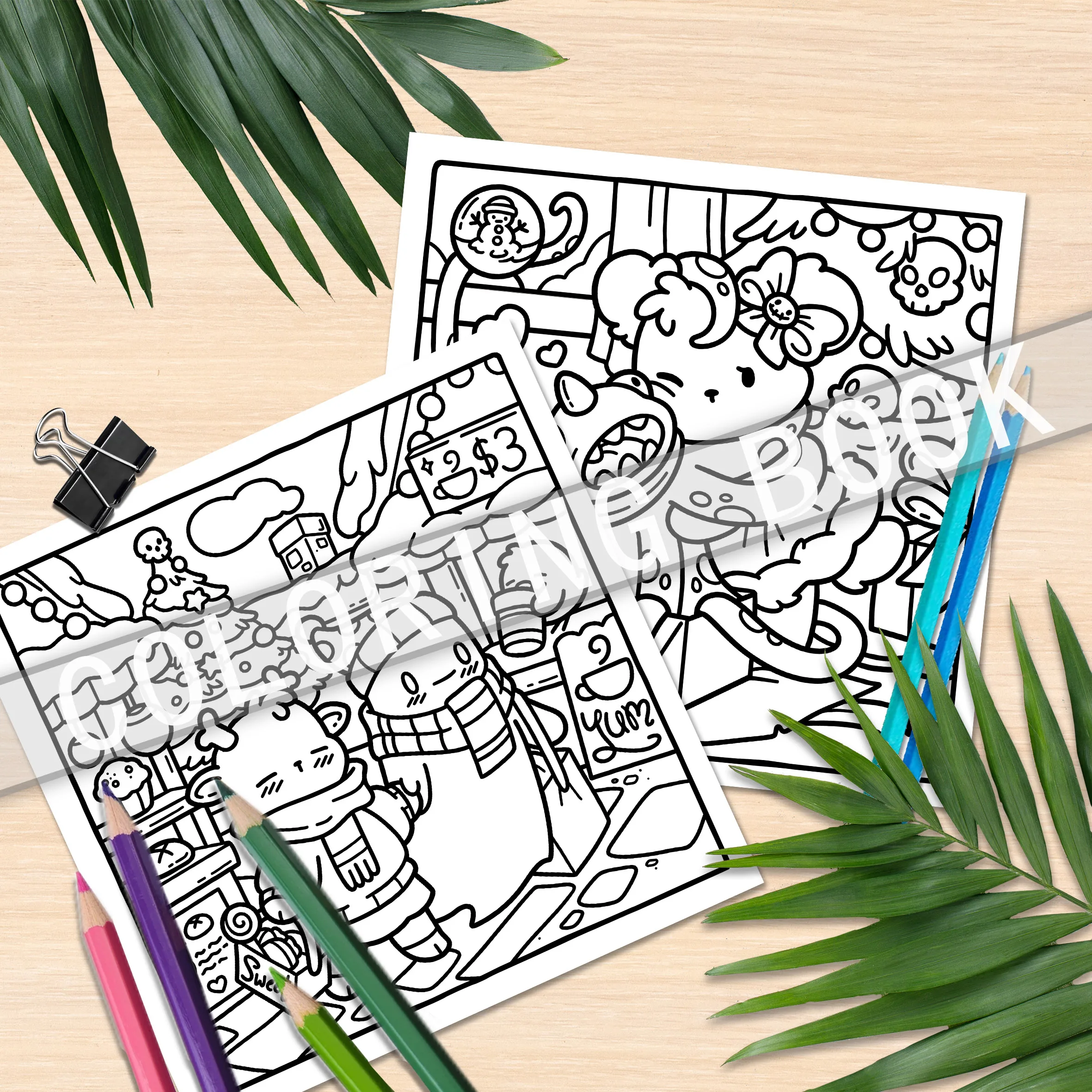 Whimsical Ghosts Picture Book: A Colorful Coloring Book for Family Gatherings Holiday Celebrations and Birthday Gifts 4