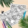Whimsical Ghosts Picture Book: A Colorful Coloring Book for Family Gatherings Holiday Celebrations and Birthday Gifts 4