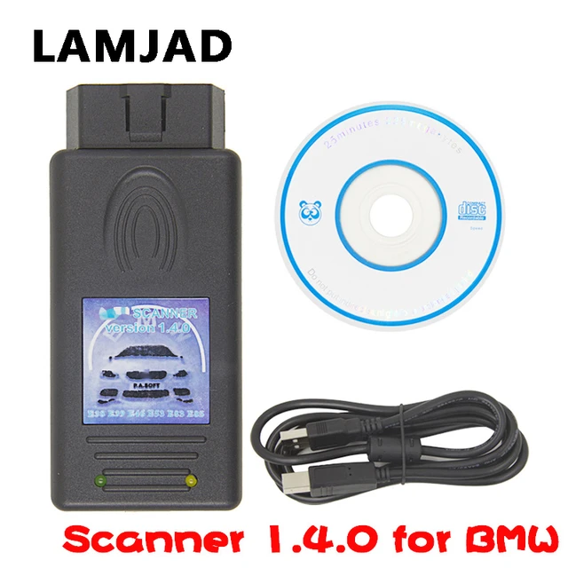 Newly For BMW SCANNER 1.4.0 Scanner Version 1.4 with FT232RL Chip PA Soft  1.4 OBD2 Diagnostic tool dropShipping - AliExpress