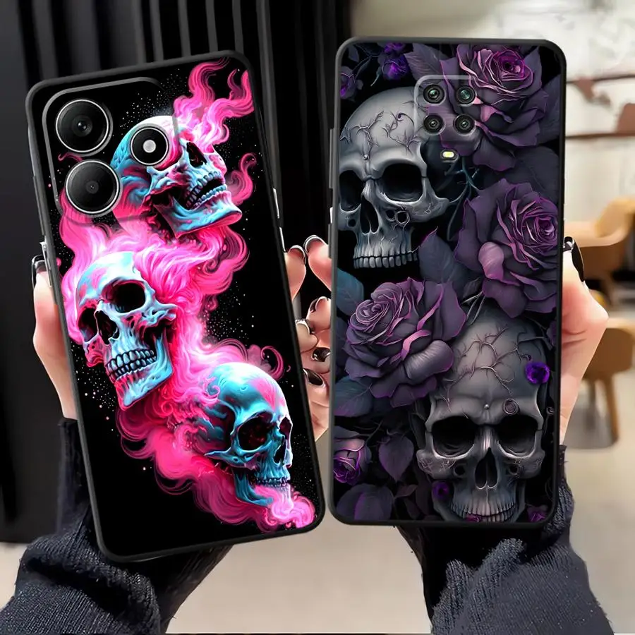 Fashion Pink Skull Phone Cover Case