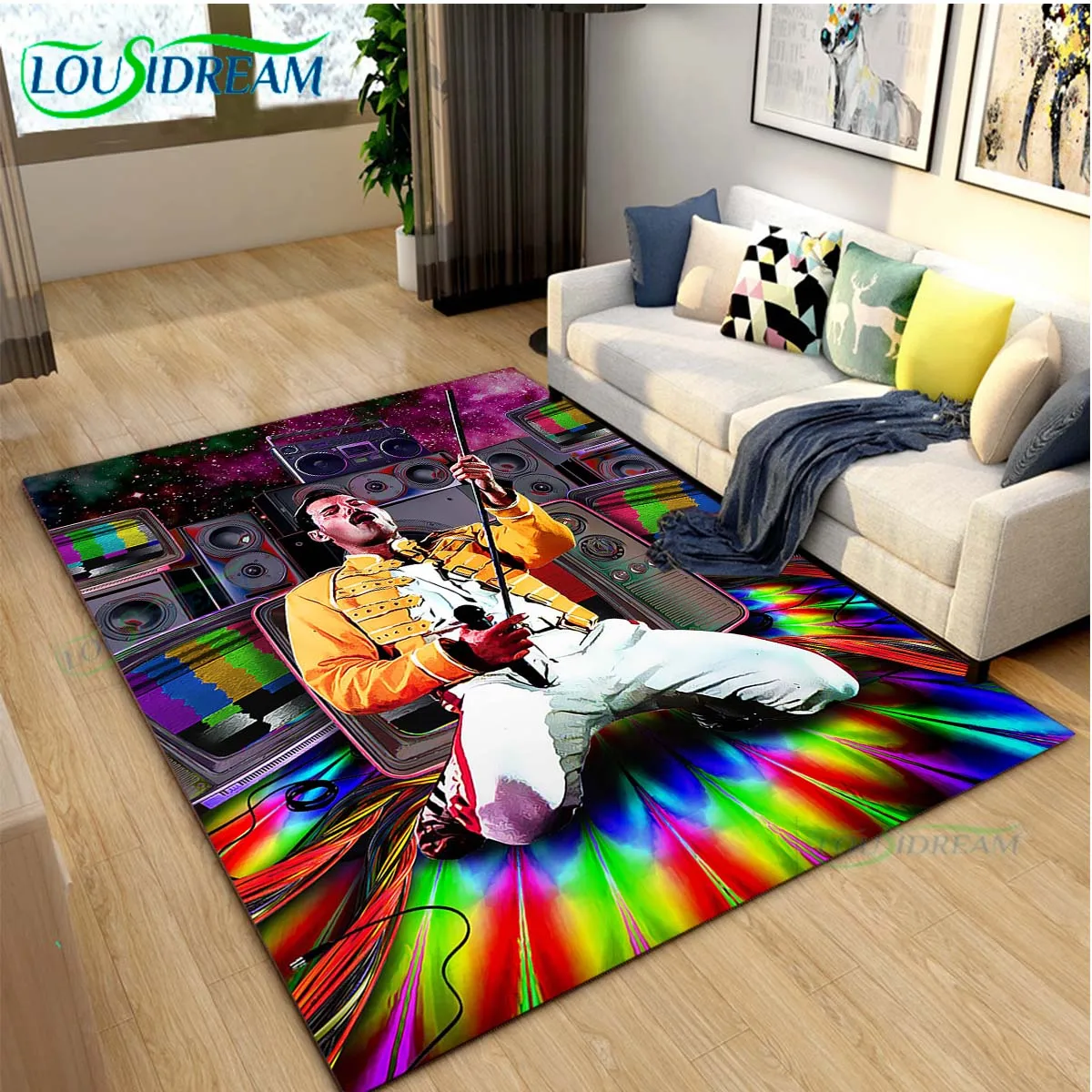Freddy Mercury Tappeti Soft Area Tappeto Tappeto Soggiorno Tappeto Camera Da Letto Pet Tappeto Tenda Mat Tappeto Tappetino Antiscivolo Tappeti Per Cam