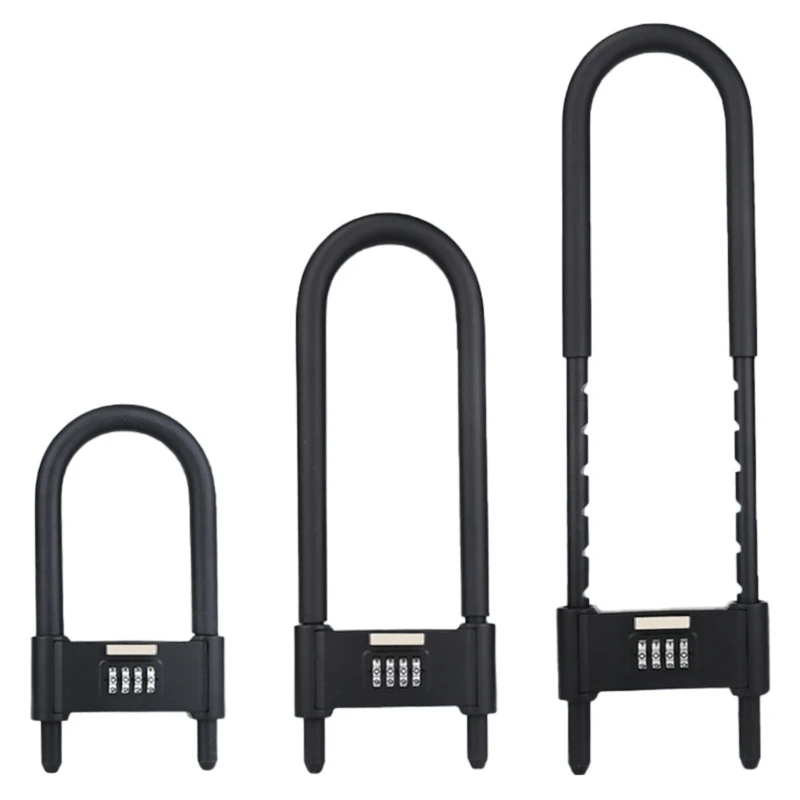 Y6GD 4 Digit Combination Lock Safety Padlock Adjustable Lengthened Shackle Passwords Lock Long Shackle Beam Gym Lockers