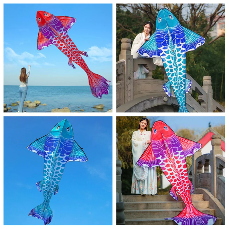 free shipping new fish kites giant kites for adults professional winds kites carp kites colorful flying kites Novelty toy цена и фото