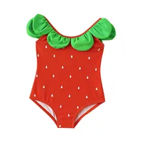 Baby Girls Swimwear For Newborn 0-24M Babies New Cute Fruits Beach Swimsuit Toddler Bathing Suit Clothes 2024 Summer Outfits 3