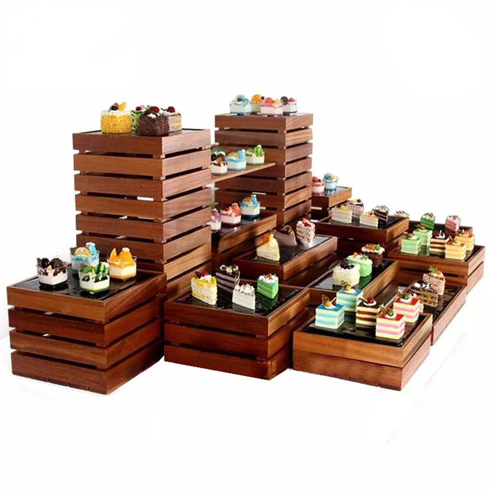 Wood Buffet Risers