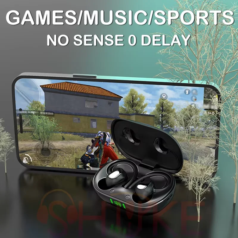 Lenovo Ear Hook Sports Bluetooth Earphones Ture Wireless Earbuds HiFI Stereo Waterproof Headset With Mic LED Power Display