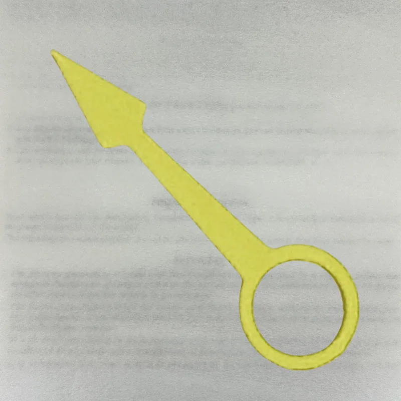 Enhanced Red Hand-Colored Watch Pointer for NH34 Movement - Time Zone Adjustment Replacement Hands