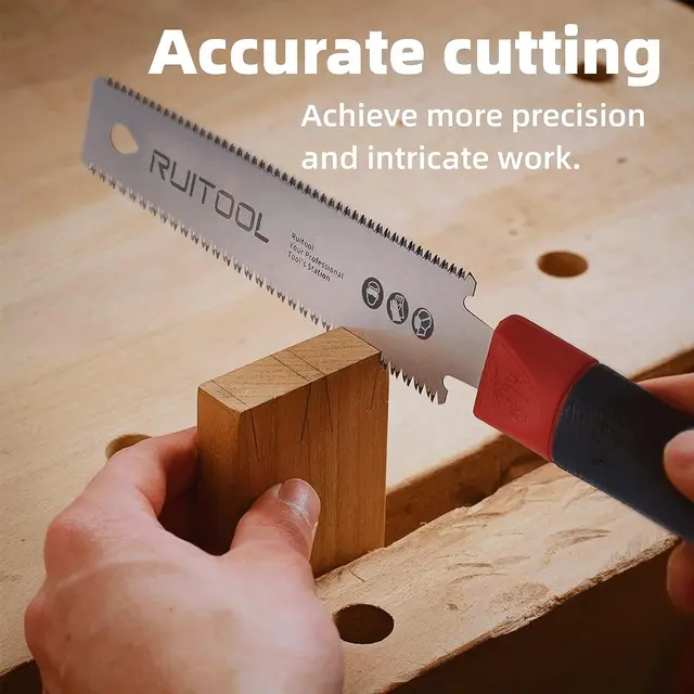 1PC Japanese Pull Saw 3-Edge Teeth Hand Saw SK5 Flexible Blade Non-Slip Handle Wood Saw Folding Saw for Woodworking Tools 4