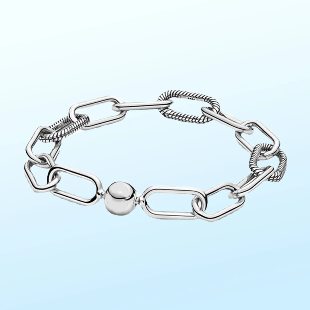 Pandora ME Two-tone Heart Openable Link Chain Bracelet