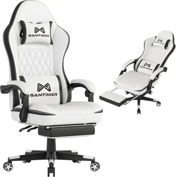 White Ergonomic Gaming Chair 1