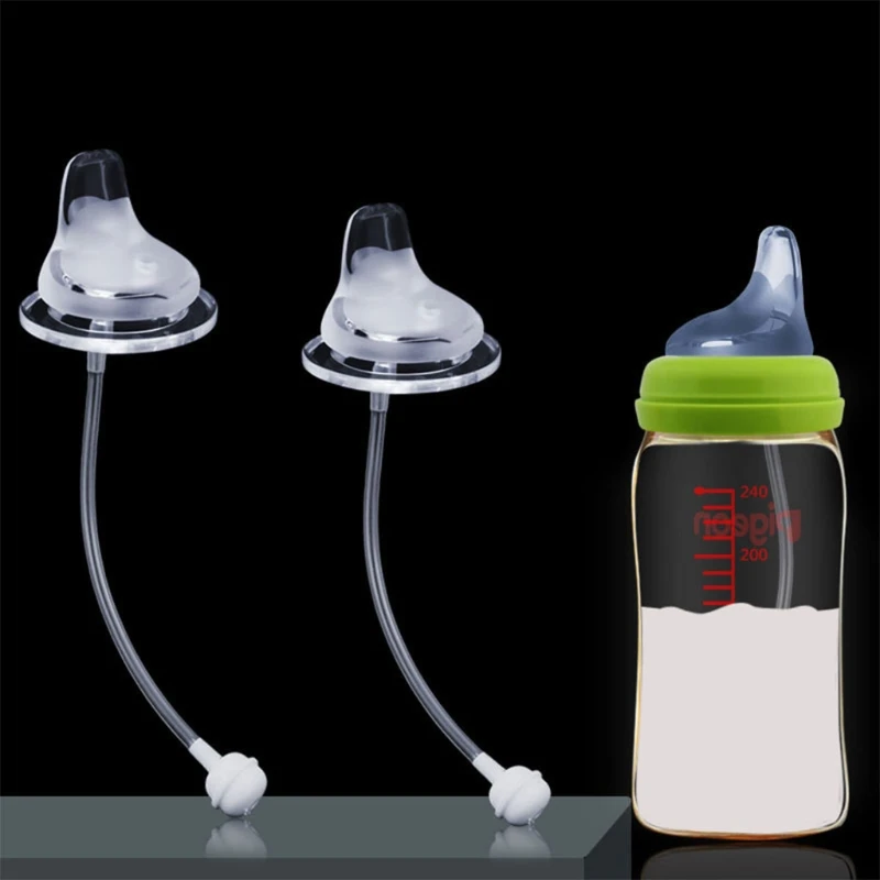 Baby Soft Safety Silicone Pacifier silicone pacifier Duckbill Nipple Natural Flexible Replacement for Wide Mouth Milk Bottle Accessories