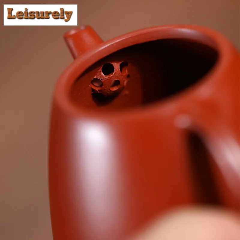 190ml Classic Yixing Purple Clay Teapots Handmade High Dragon Egg Pot Raw Ore Zhu Mud Kettle Zisha Tea Set Tea Items Decoration