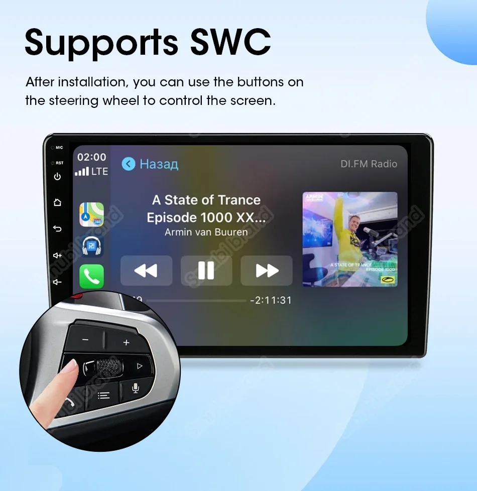 Srnubi Android Drahtlose CarPlay Auto Auto Radio Für Toyota Verso R20 2009-2018 Auto Intelligente Systeme DSP SWC RDS GPS FM BT – Detail 11